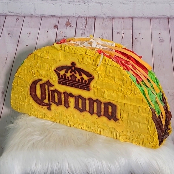 Corona Extra Taco Pinata Store Display Large Party Bar Man Cave Rare 24"x12"x6" - Picture 6 of 17